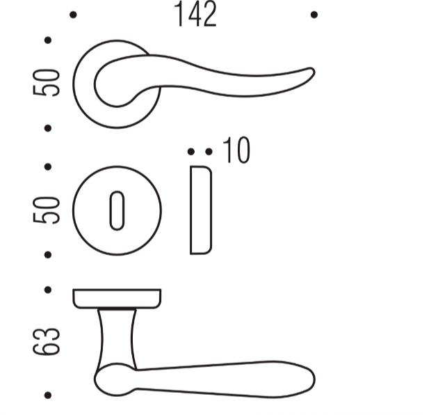 MANIGLIA COLOMBO DESIGN PETER ID11R