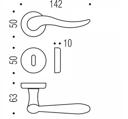 MANIGLIA COLOMBO DESIGN PETER ID11R