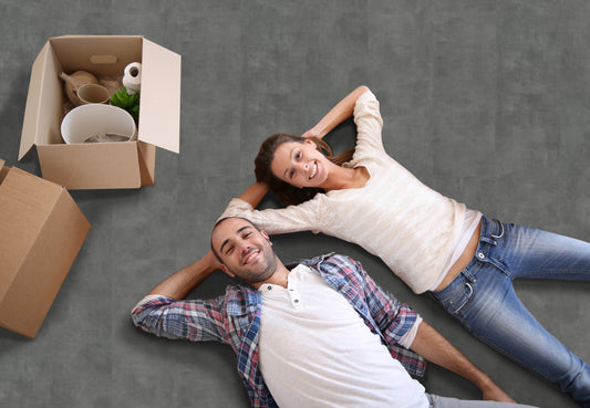 €29,90/mq PAVIMENTO IN SPC ITALWOOD GRIT SPC 5.0 CLASSIC CEMENTO RIGORA 4020