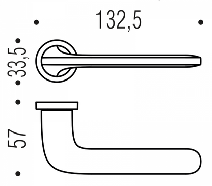 MANIGLIA COLOMBO DESIGN ROBOQUATTRO ROSETTA MINIMALE ZERO EVOLUTION ID41RSB/0