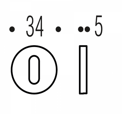 MANIGLIA COLOMBO DESIGN ROBOTRE ROSETTA MINIMALE ZERO EVOLUTION CD91RSB/0