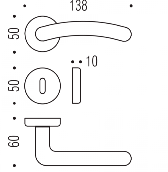 MANIGLIA COLOMBO DESIGN SIRIO CD11R