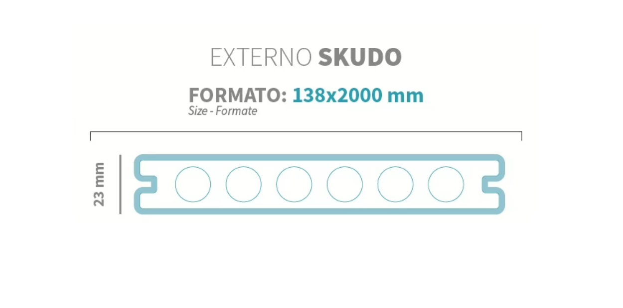 WOODCO WPC DECKING EXTERNO SKUDO GOLDEN