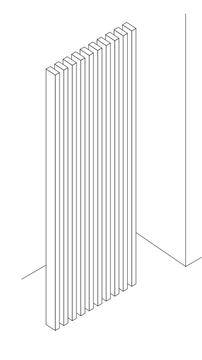 LISTONE PER SEPARE' ATELIER CASABELLA SLAT FORM AD INCASTRO