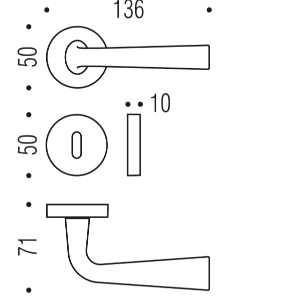 MANIGLIA COLOMBO DESIGN TENDER MG11R