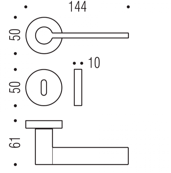 MANIGLIA COLOMBO DESIGN TOOL MD11R
