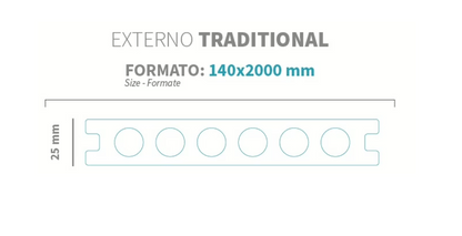 WOODCO WPC DECKING EXTERNO TRADITIONAL DARK GREY