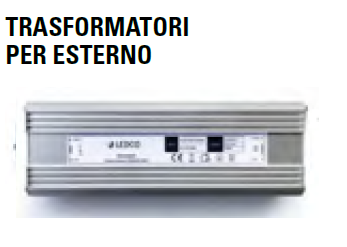 TRASFORMATORE IP67 - 24V DECO MOOVE/TWIX PER ESTERNO 30/60/100/150/200W