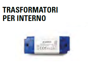 TRASFORMATORE IP20 - 24V DECO MOOVE/TWIX PER INTERNO 24/50/800/100w