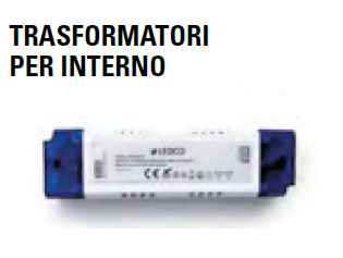 TRASFORMATORE IP20 - 24V DECO MOOVE/TWIX PER INTERNO 24/50/800/100w