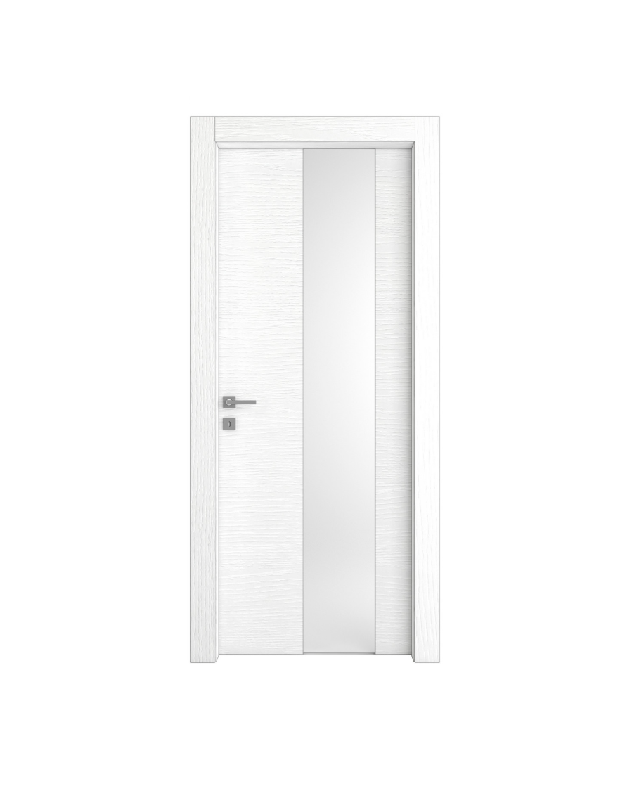 PORTA INTERNA PAIL MOD. VETRO ASIMMETRICO LACCATO PORO APERTO