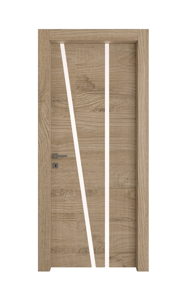 PORTA INTERNA PAIL MOD. VETRO LUCE 03 QUERCIA LAGA