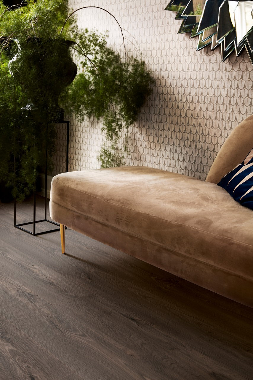 50,90/mq PAVIMENTO IN VINILE AC4 PERGO GLOMMA PAD PRO ROVERE EIFEL SCURO V4431-40178