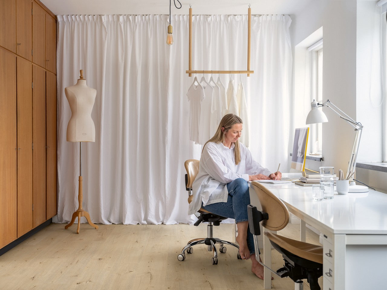 50,90/mq PAVIMENTO IN VINILE AC4 PERGO GLOMMA PAD PRO ROVERE IRLANDESE BEIGE V4431-40182