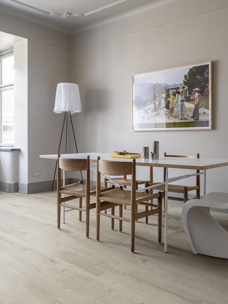 50,90/mq PAVIMENTO IN VINILE AC4 PERGO GLOMMA PAD PRO ROVERE SCOZZESE BIANCO V4431-40177