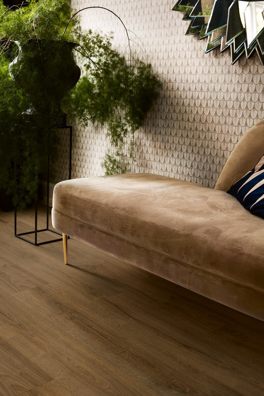 50,90/mq PAVIMENTO IN VINILE AC4 PERGO GLOMMA PAD PRO ROVERE TEMPERATO SCURO V4431-40307