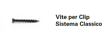 BOX CLIP BLOCCAGGIO (25pz) - CLIP ESPANSIONE (100pz) - VITI INOX (125pz) x SISTEMA CLASSICO Déco Ultrashield