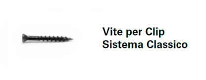 BOX CLIP BLOCCAGGIO (25pz) - CLIP ESPANSIONE (100pz) - VITI INOX (125pz) x SISTEMA CLASSICO Déco Ultrashield