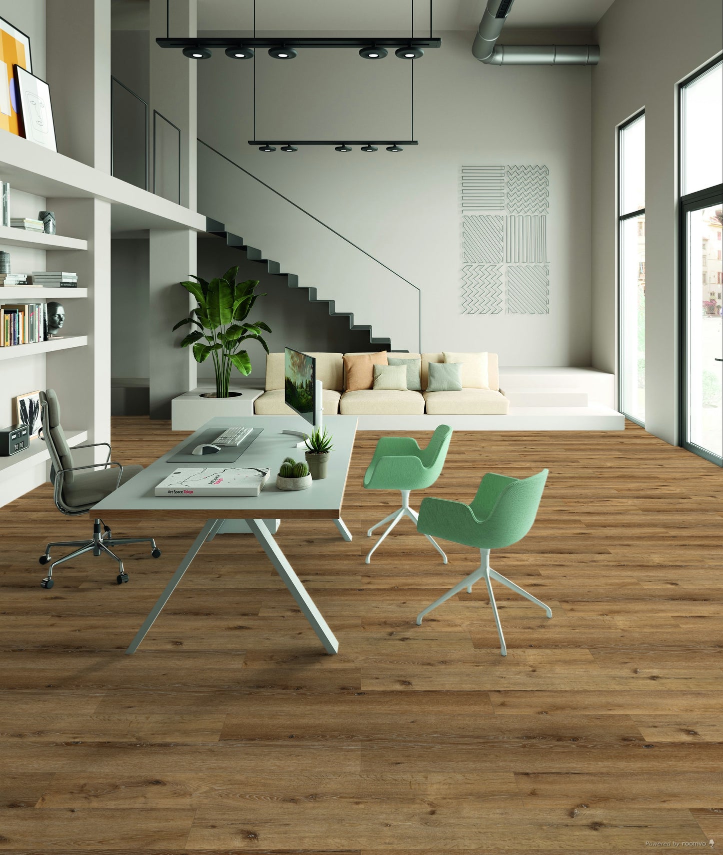 €26,90/mq PAVIMENTO VINILICO DA INCOLLO FLOW 55 GLUEDOWN WOOD ANNAPURNA