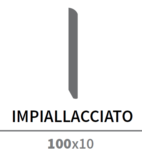 BATTISCOPA D'ARREDO BECCO DI CIVETTA 100X10