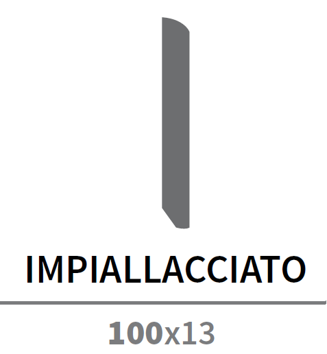 BATTISCOPA D'ARREDO BECCO DI CIVETTA 100X13
