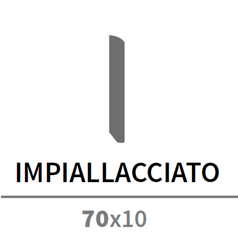 BATTISCOPA D'ARREDO BECCO DI CIVETTA 70X10