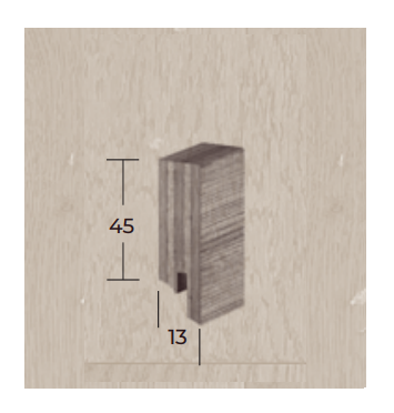PARQUET ITALIA BATTISCOPA TESTA QUADRA IMPIALLACCIATO ROVERE 45x13x2400 mm