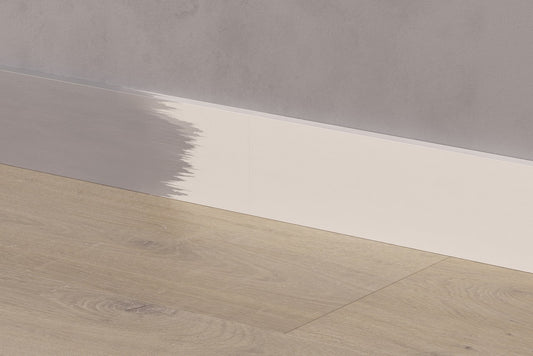 BATTISCOPA VERNICIABILE CLICCABILE 240 cm LAMINATO PERGO 2400x12x50/70/100 mm