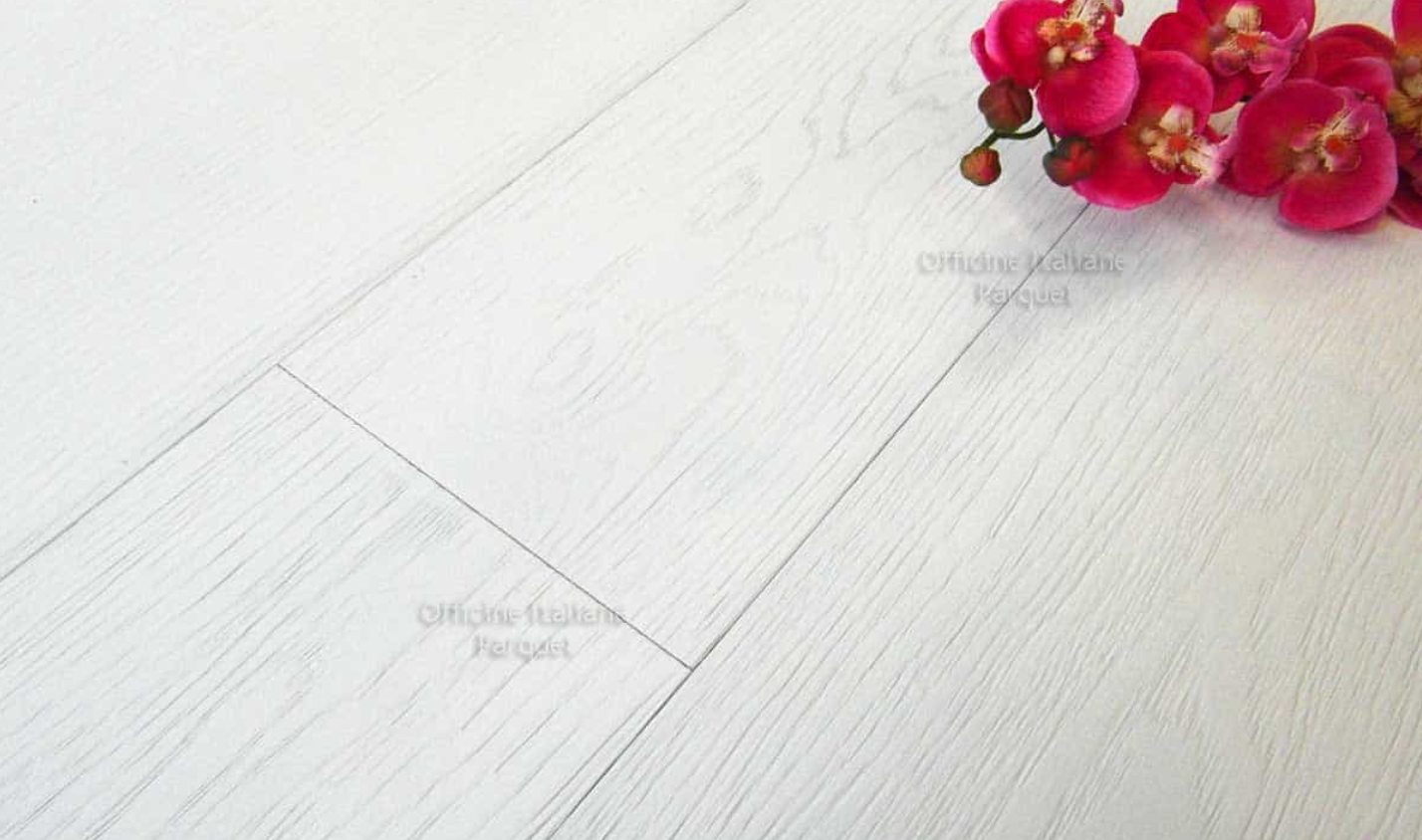 PARQUET OFFICINE ROVERE BIANCO ASSOLUTO