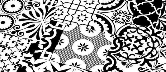 PAVIMENTO IN LAMINATO MAIOLICHE BLACK & WHITE 32Q002 - €42,90/mq