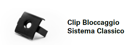 BOX CLIP BLOCCAGGIO (25pz) - CLIP ESPANSIONE (100pz) - VITI INOX (125pz) x SISTEMA CLASSICO Déco Ultrashield