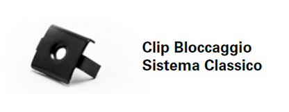 BOX CLIP BLOCCAGGIO (25pz) - CLIP ESPANSIONE (100pz) - VITI INOX (125pz) x SISTEMA CLASSICO Déco Ultrashield