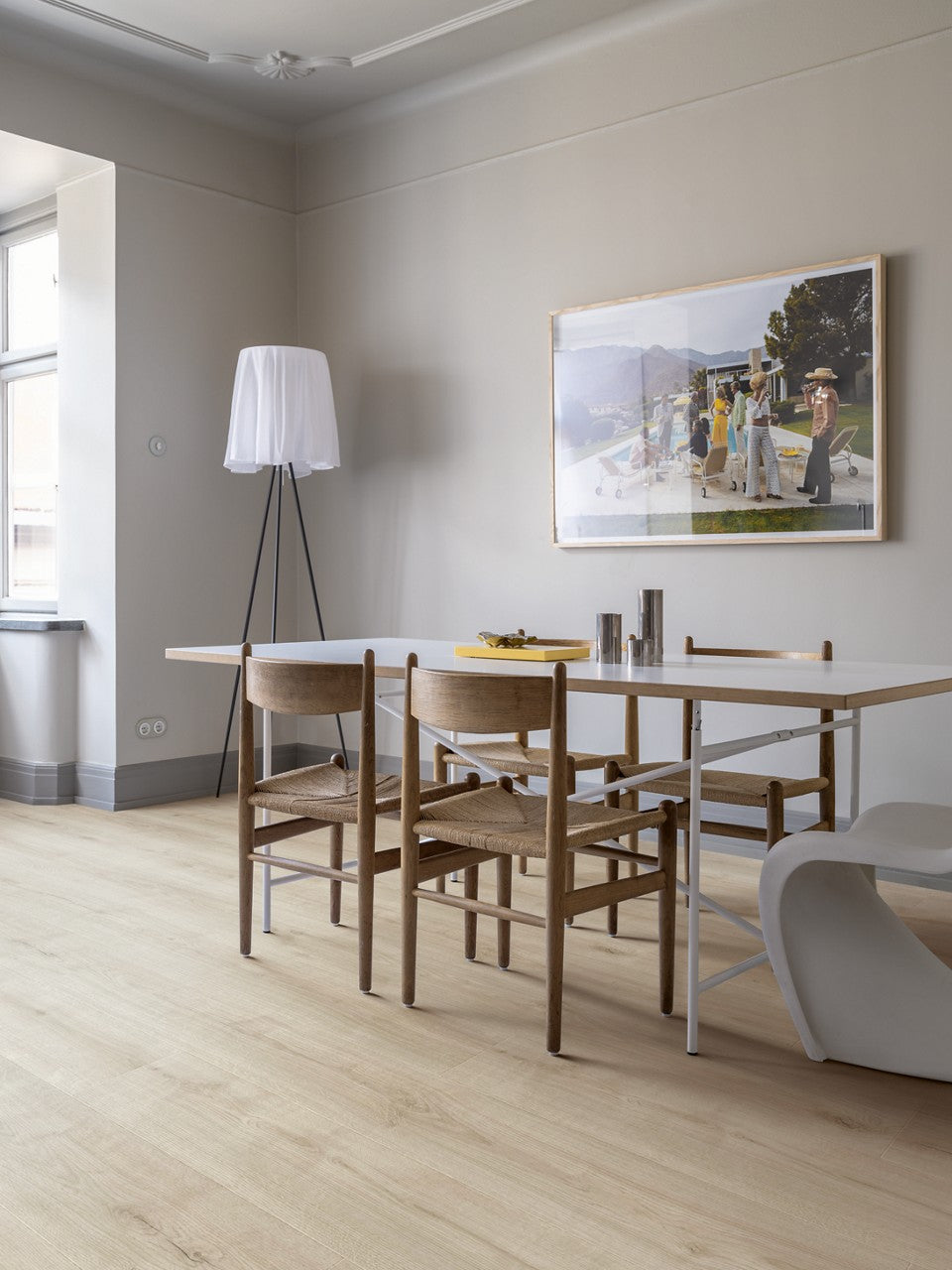 PAVIMENTO IN VINILE AC4 PERGO GLOMMA PAD PRO ROVERE COTTAGE GREIGE V4431-49246