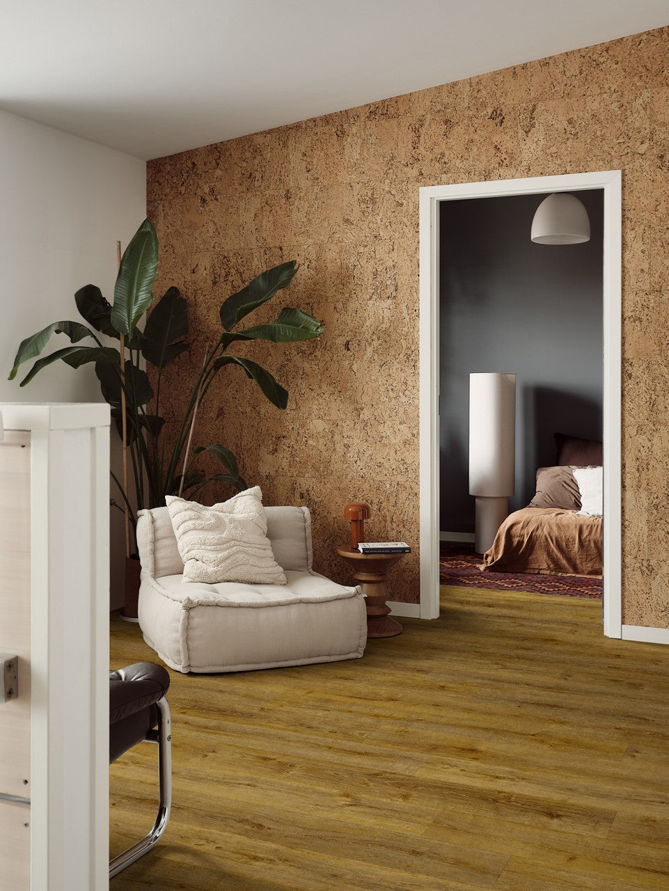PAVIMENTO IN VINILE AC4 PERGO GLOMMA PAD PRO ROVERE IRLANDESE FUME' V4431-49255