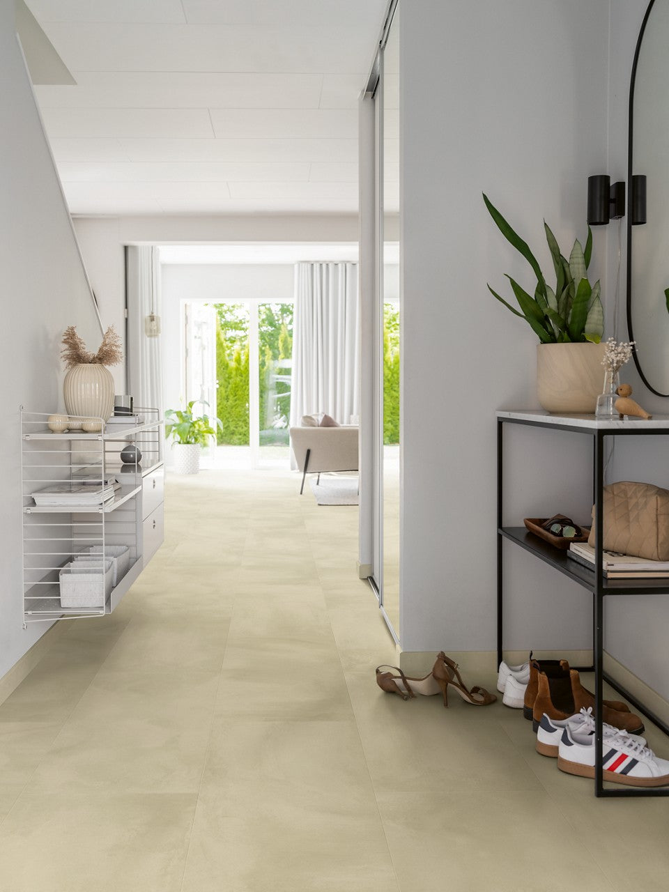 PAVIMENTO IN VINILE AC4 PERGO ISEFJORD PAD CEMENTO BEIGE V4422-49241