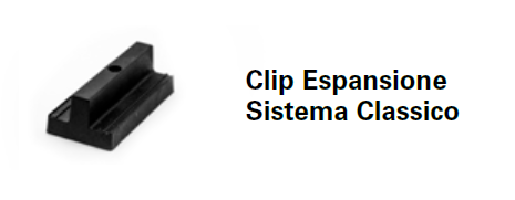 BOX CLIP BLOCCAGGIO (25pz) - CLIP ESPANSIONE (100pz) - VITI INOX (125pz) x SISTEMA CLASSICO Déco Ultrashield