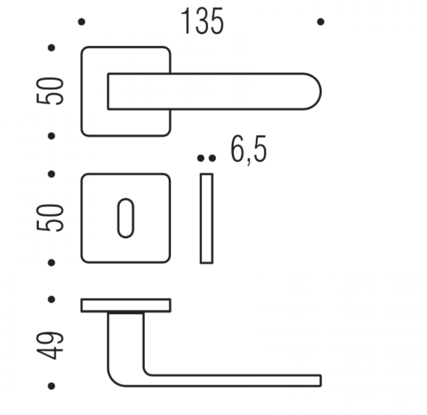 MANIGLIA COLOMBO DESIGN FEDRA AC11R