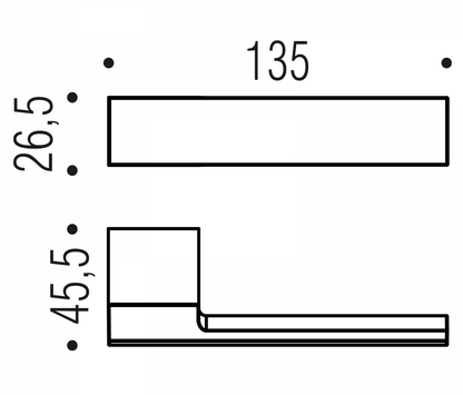 MANIGLIA COLOMBO DESIGN 963 ML11RSB - ZE23BB