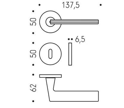 MANIGLIA COLOMBO DESIGN LACONICA AM41R