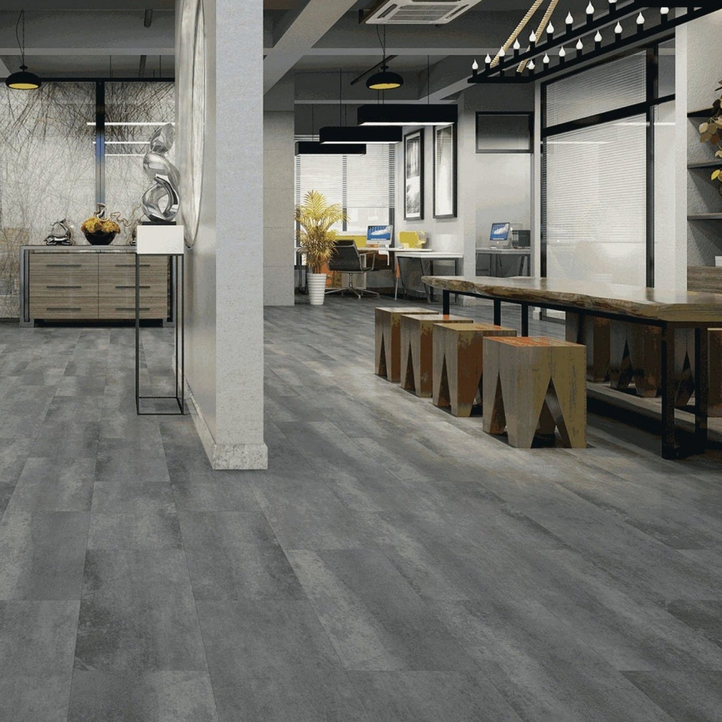 PAVIMENTO SPC BAUFLOOR CONCRETE COLLECTION LUNA