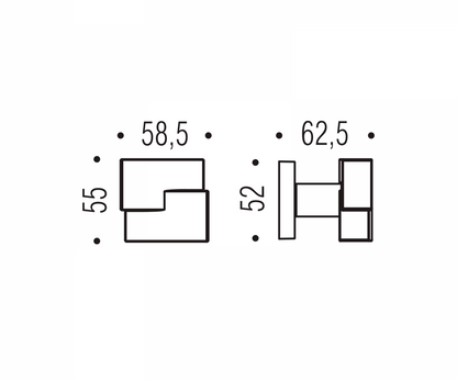 POMOLO FISSO 52x52 COLOMBO DESIGN CUT MS15