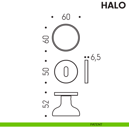 POMOLO GIREVOLE COLOMBO DESIGN HALO AM15R D. 60 mm
