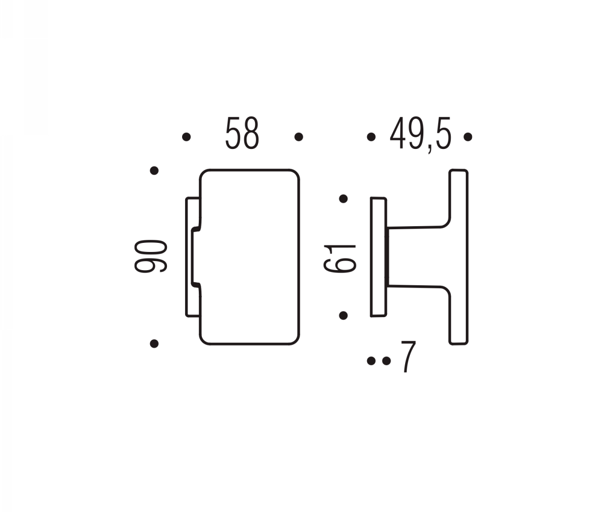 POMOLO FISSO COLOMBO DESIGN PISH LC55