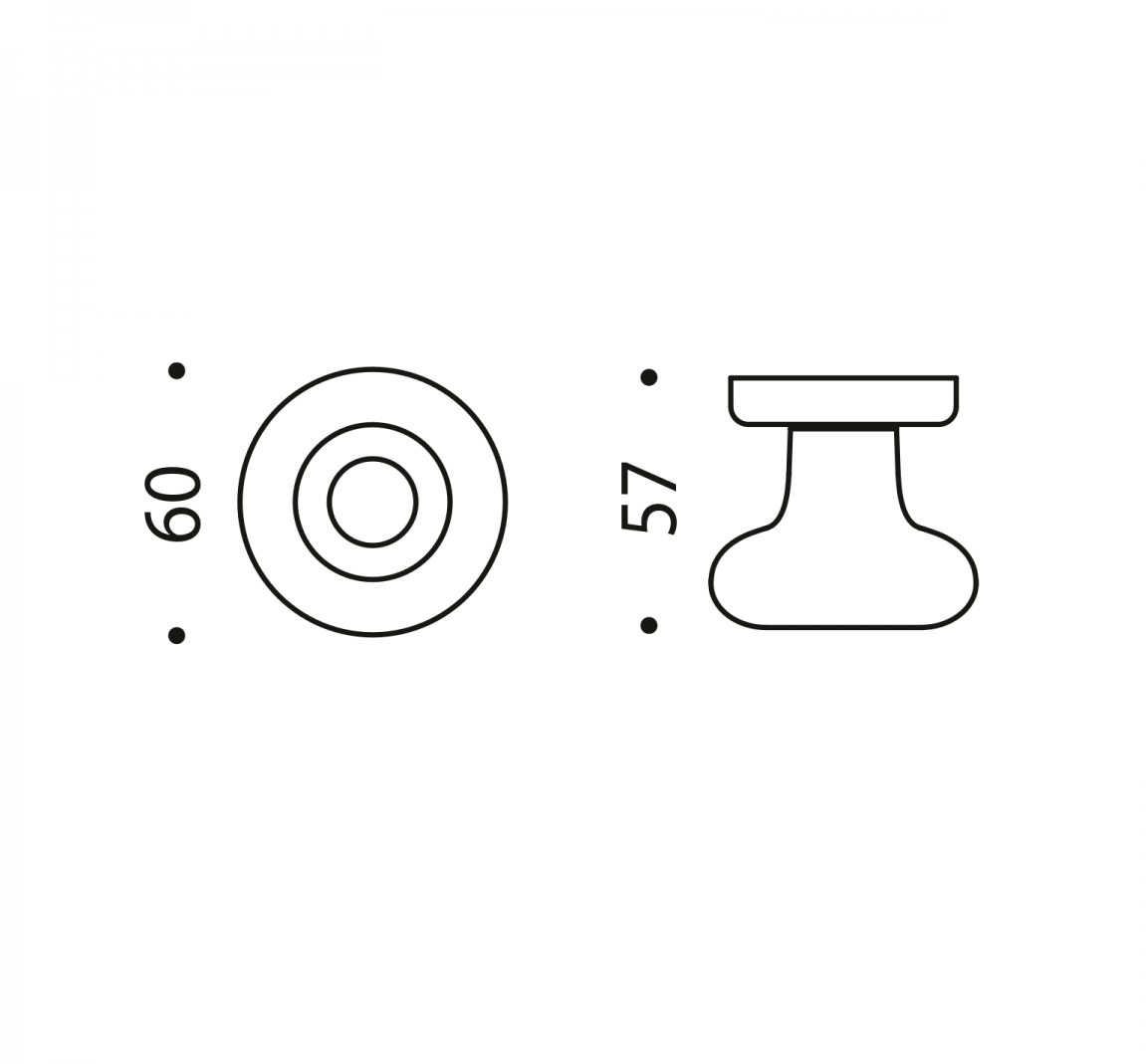 POMOLO FISSO COLOMBO DESIGN ROUND ID25