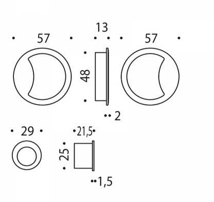 KIT PORTA SCORREVOLE COLOMBO DESIGN ONE MOOD COLLECTION CC211