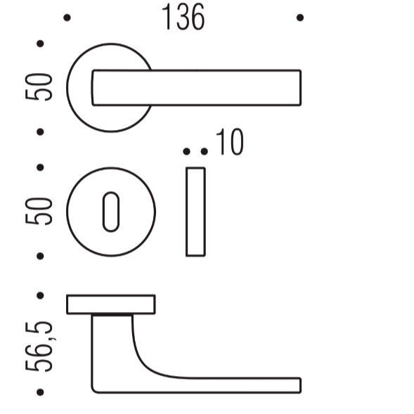 MANIGLIA COLOMBO DESIGN ROBOCINQUE ID61R