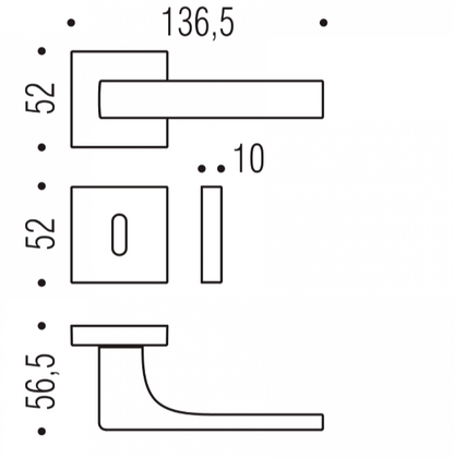 MANIGLIA COLOMBO DESIGN ROBOCINQUE S ID71R