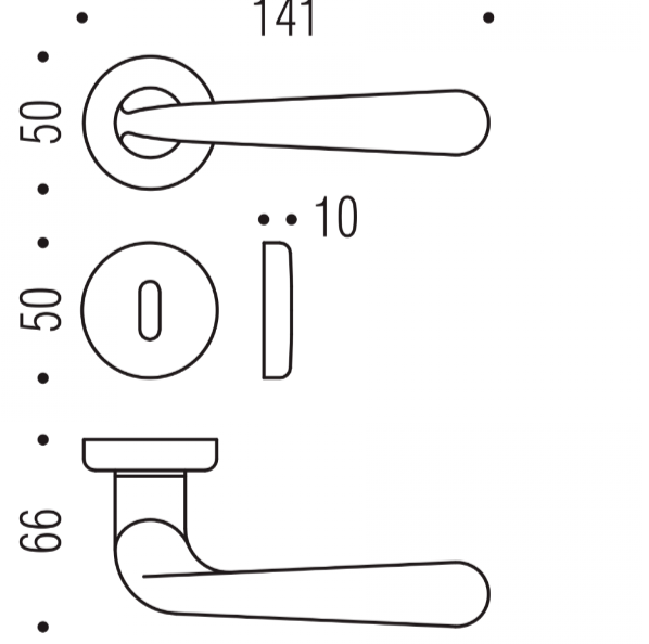 MANIGLIA COLOMBO DESIGN ROBODUE CD51R