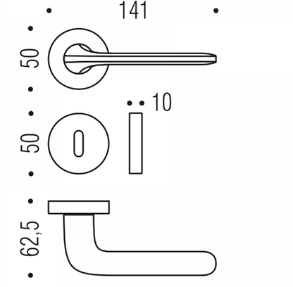 MANIGLIA COLOMBO DESIGN ROBOQUATTRO ID41R