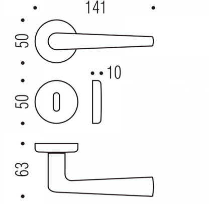 MANIGLIA COLOMBO DESIGN ROBOTRE CD91R
